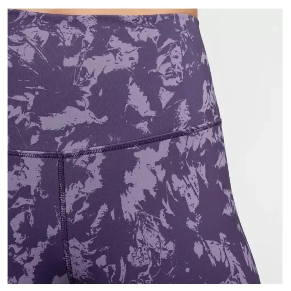 NWOT Nike One Daybreak Purple Printed High-Waisted 7/8 Leggings Women's Size XS